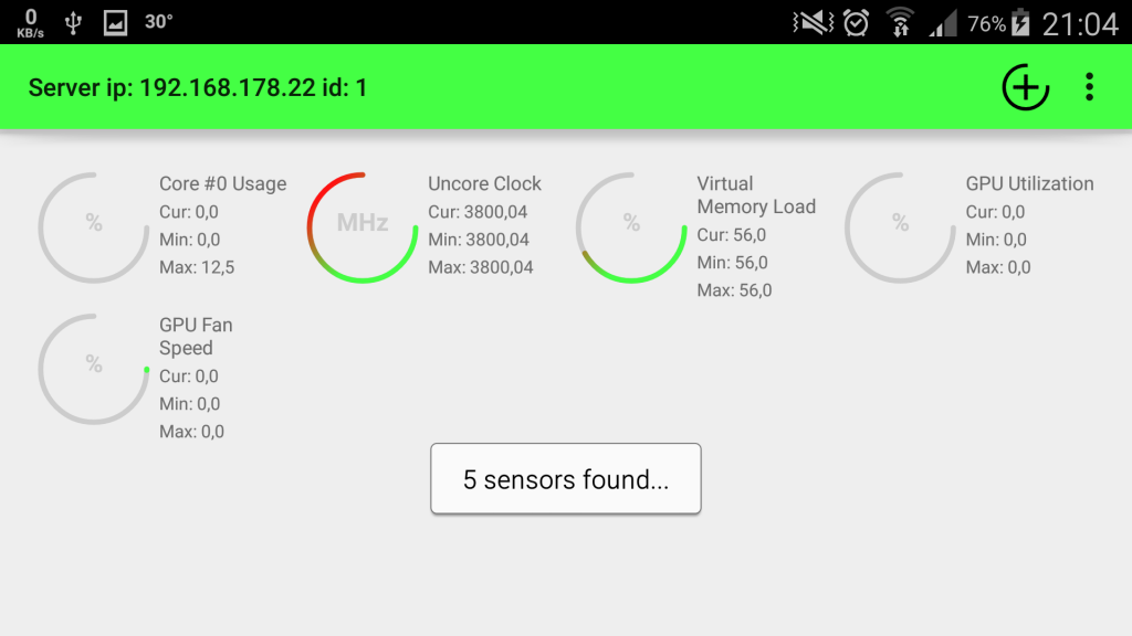 New GUI in landscape.
