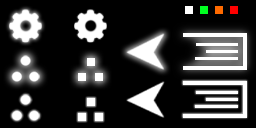 Switcher UI version 3, single texture atlas.