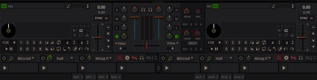 Mixxx UI layout