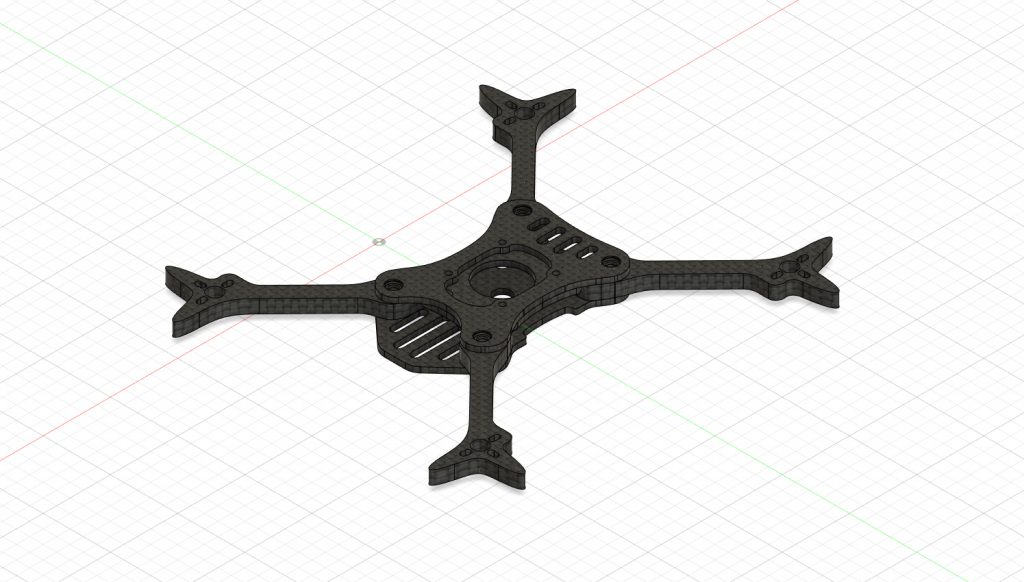 bottom, center and upper plate holding the arms