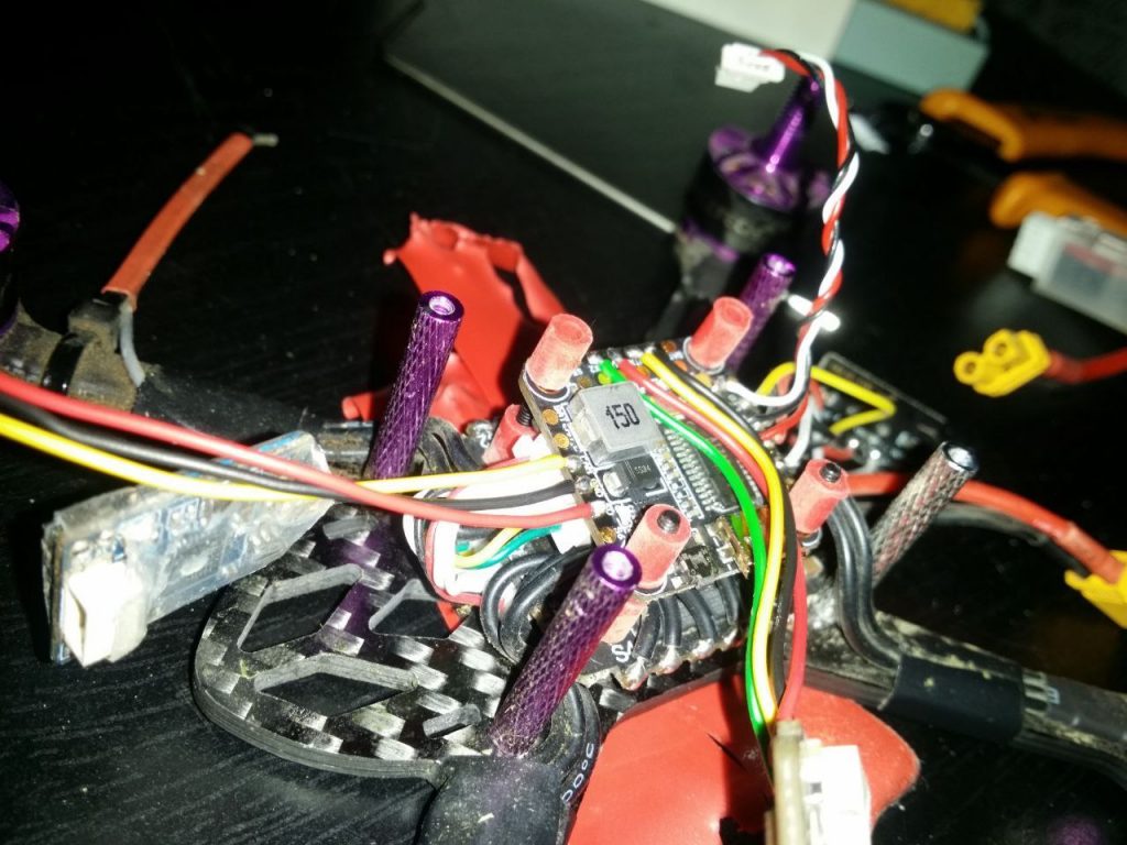 HGLRC XJB 145 v1.2 disassembled to replace the vtx.